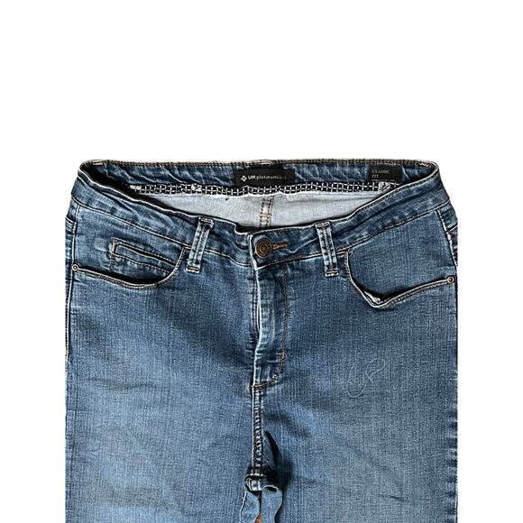Lee Platinum Label Classic Fit Straight Leg Women SZ 6 x 30 Dark Blue Denim Jean - Picture 5 of 12
